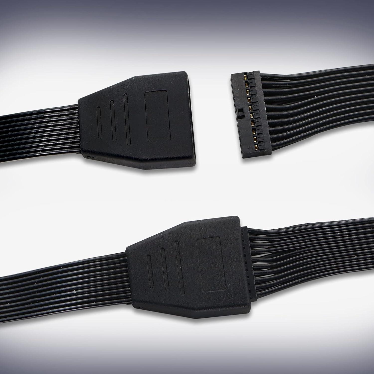 Cable de Extensión USB 3.0 GINTOOYUN 15 cm Macho a Hembra