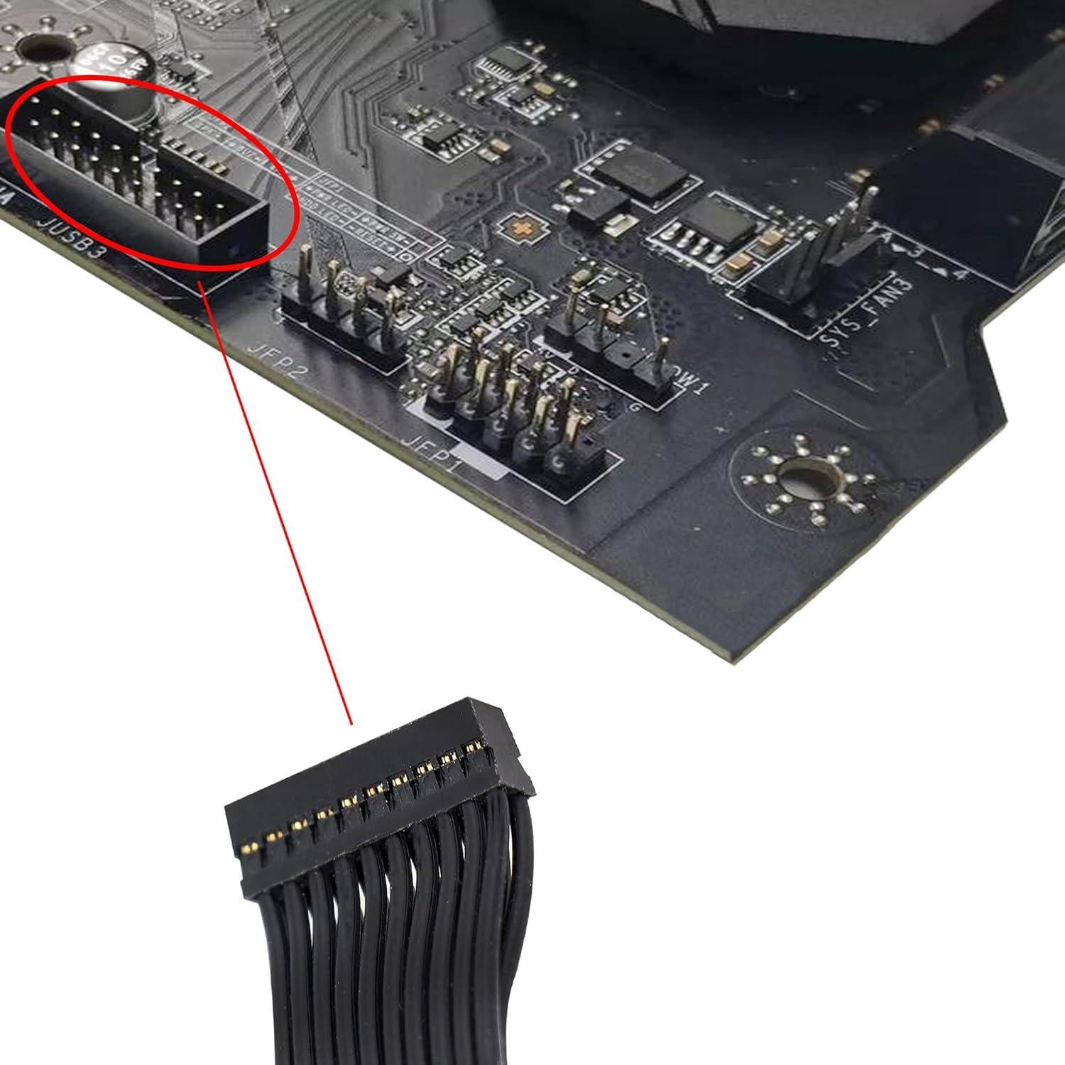 Cable de Extensión USB 3.0 GINTOOYUN 15 cm Macho a Hembra