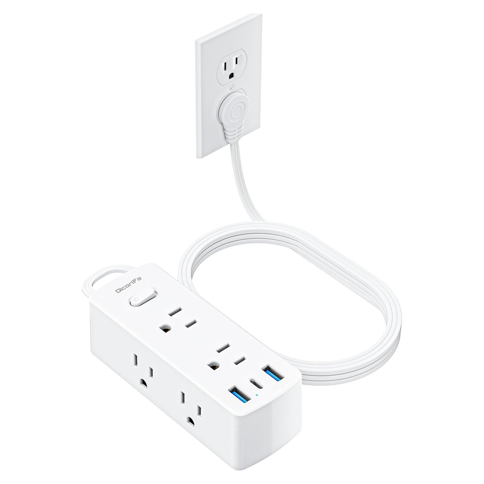 Regleta de Sobretensión Olcorife 1.5m 6 Salidas 3 USB-C