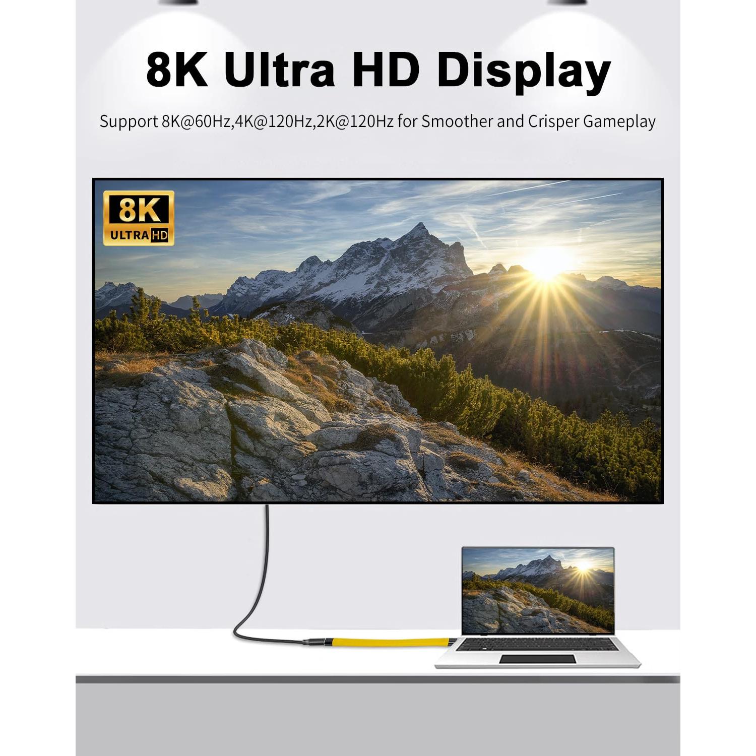 Cable Extensión USB C Duttek 40Gbps 12.7cm 100W 8K