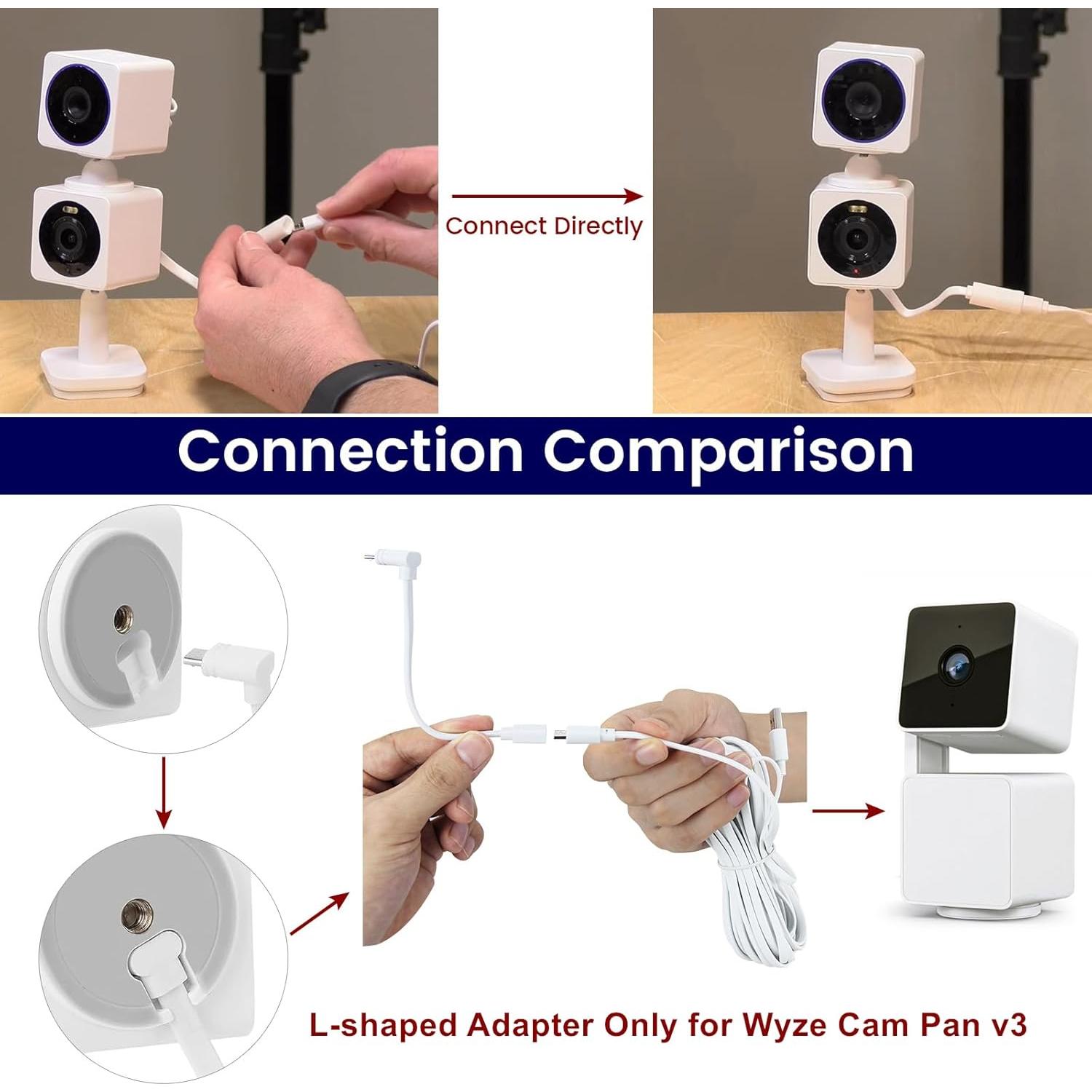 Cable de Alimentación de 15m Weishan para Wyze Cam y Blink