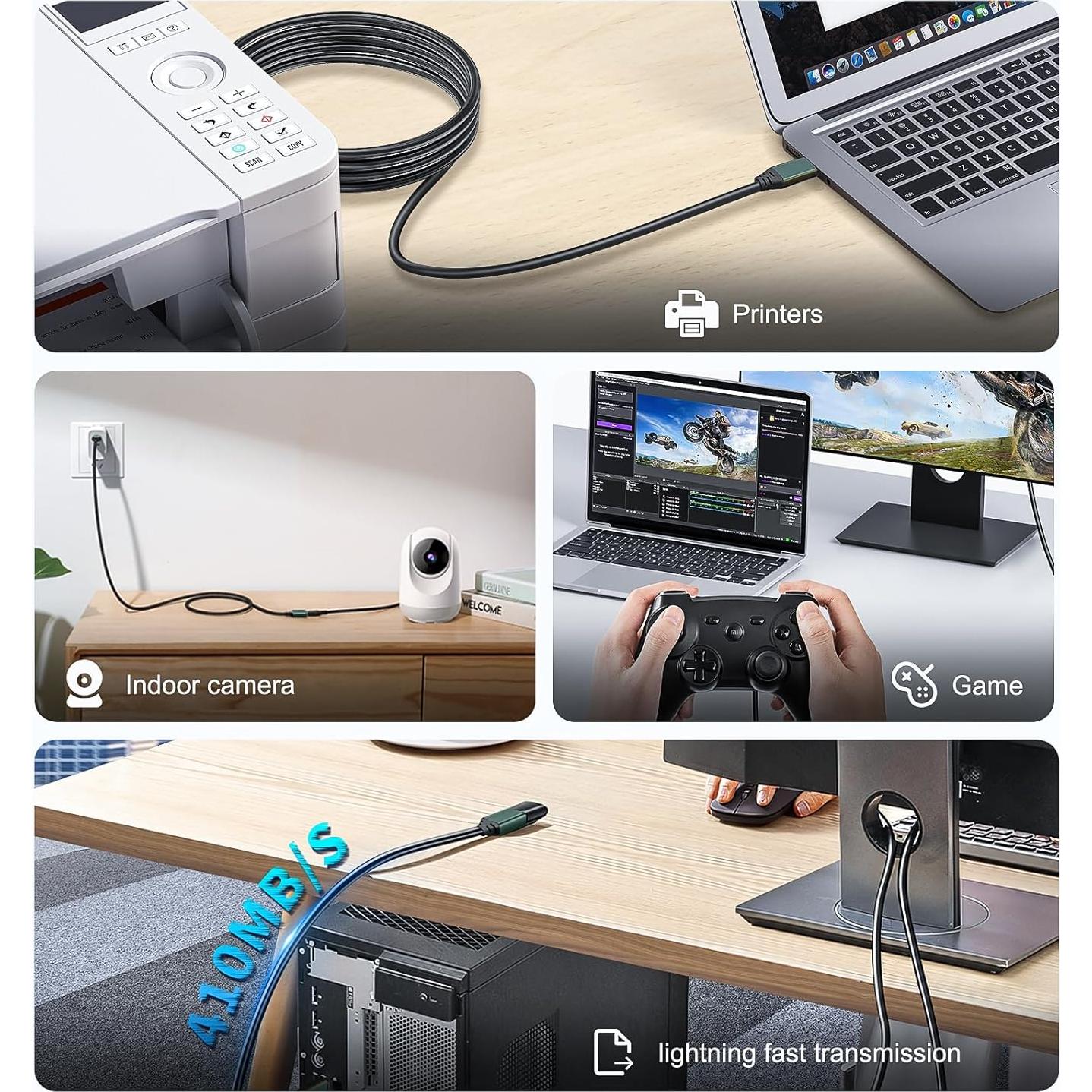 Kumiho Cable de Extensión USB 3.0 9.14M Macho a Hembra