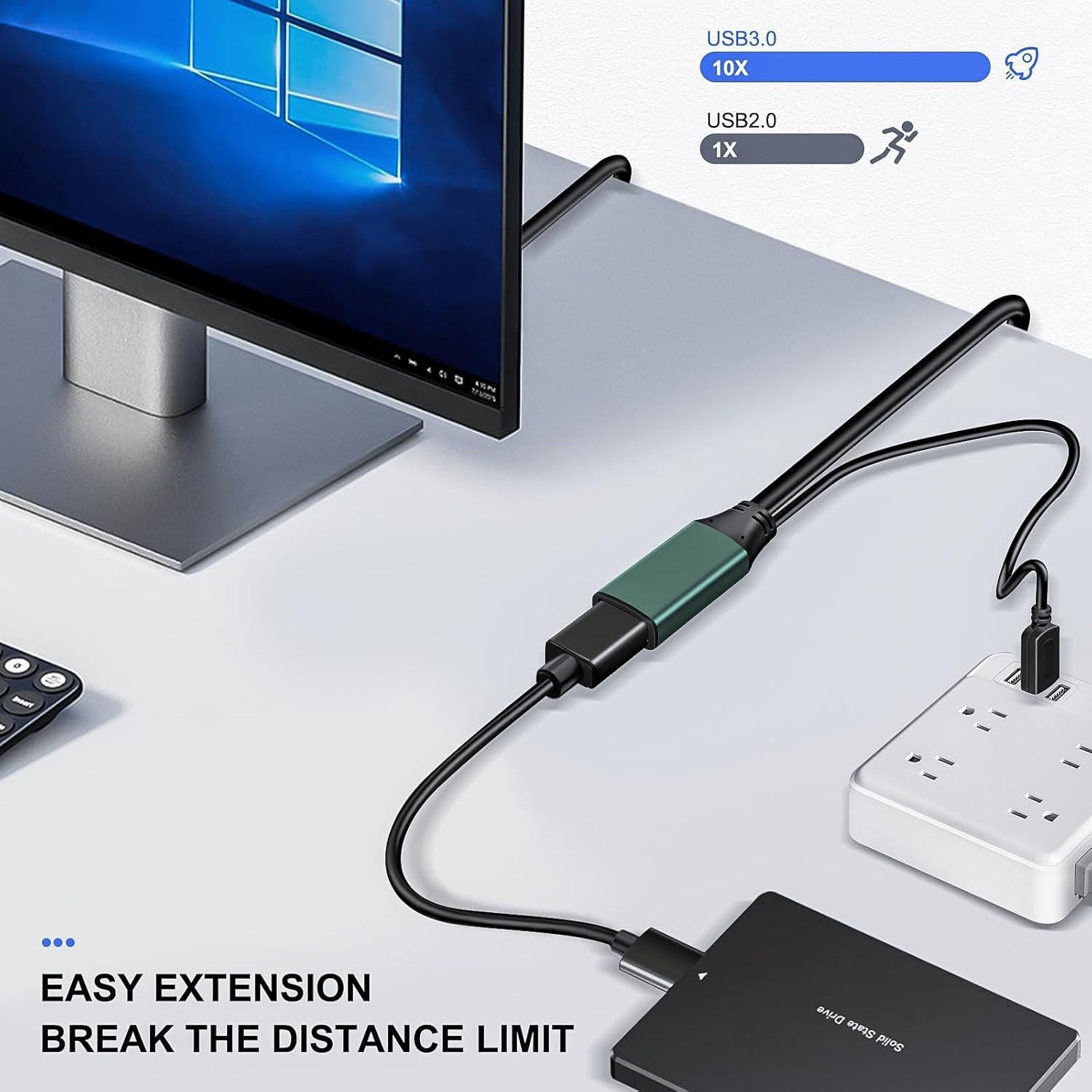 Kumiho Cable de Extensión USB 3.0 9.14M Macho a Hembra