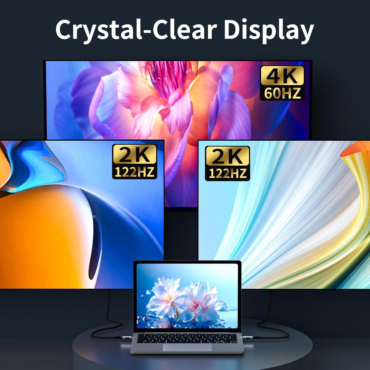 Cable de Extensión USB-C 3.2 BAWIOFIAU 5M 20Gbps 100W 4K