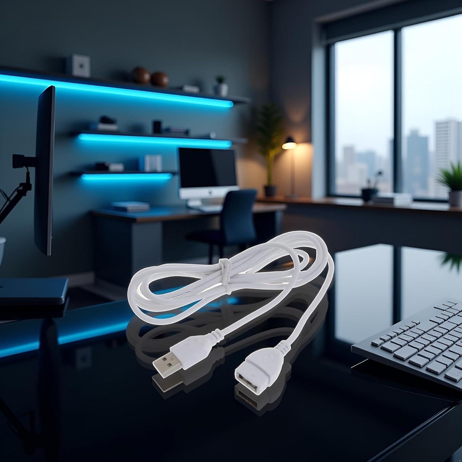 Cable de Extensión USB 2.0 Tustao 1.52m Tipo A Macho a Hembra