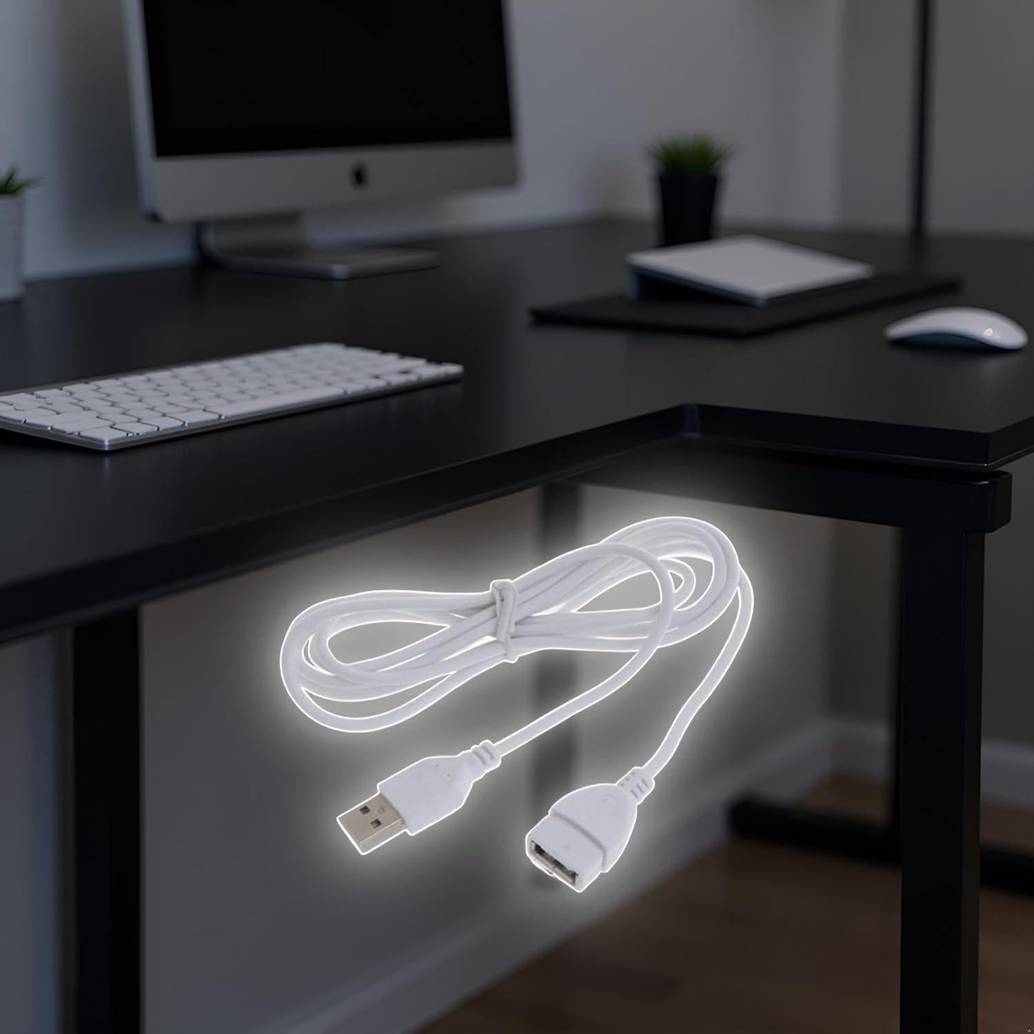 Cable de Extensión USB 2.0 Tustao 1.52m Tipo A Macho a Hembra