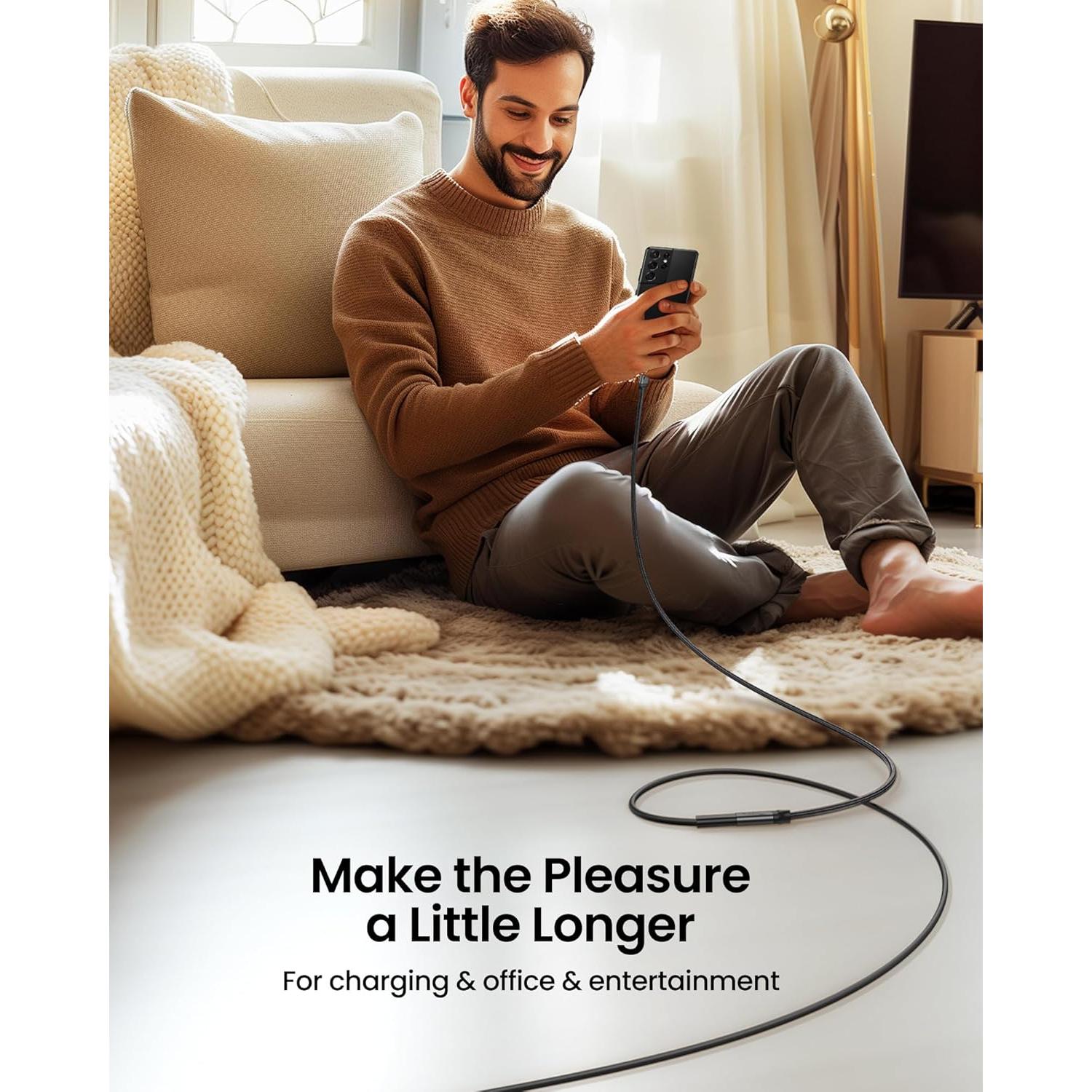 Cable Extensión USB C Silkland 1.5m 20Gbps 240W 4K@60Hz