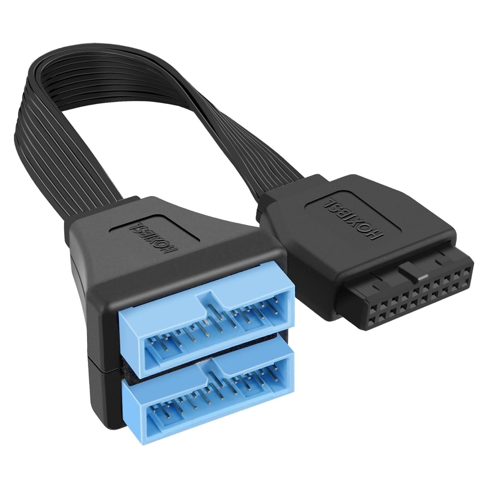 Cable de Extensión USB 3.0 Hemb. 19/20 Pines HOXIBSL 14.8 cm