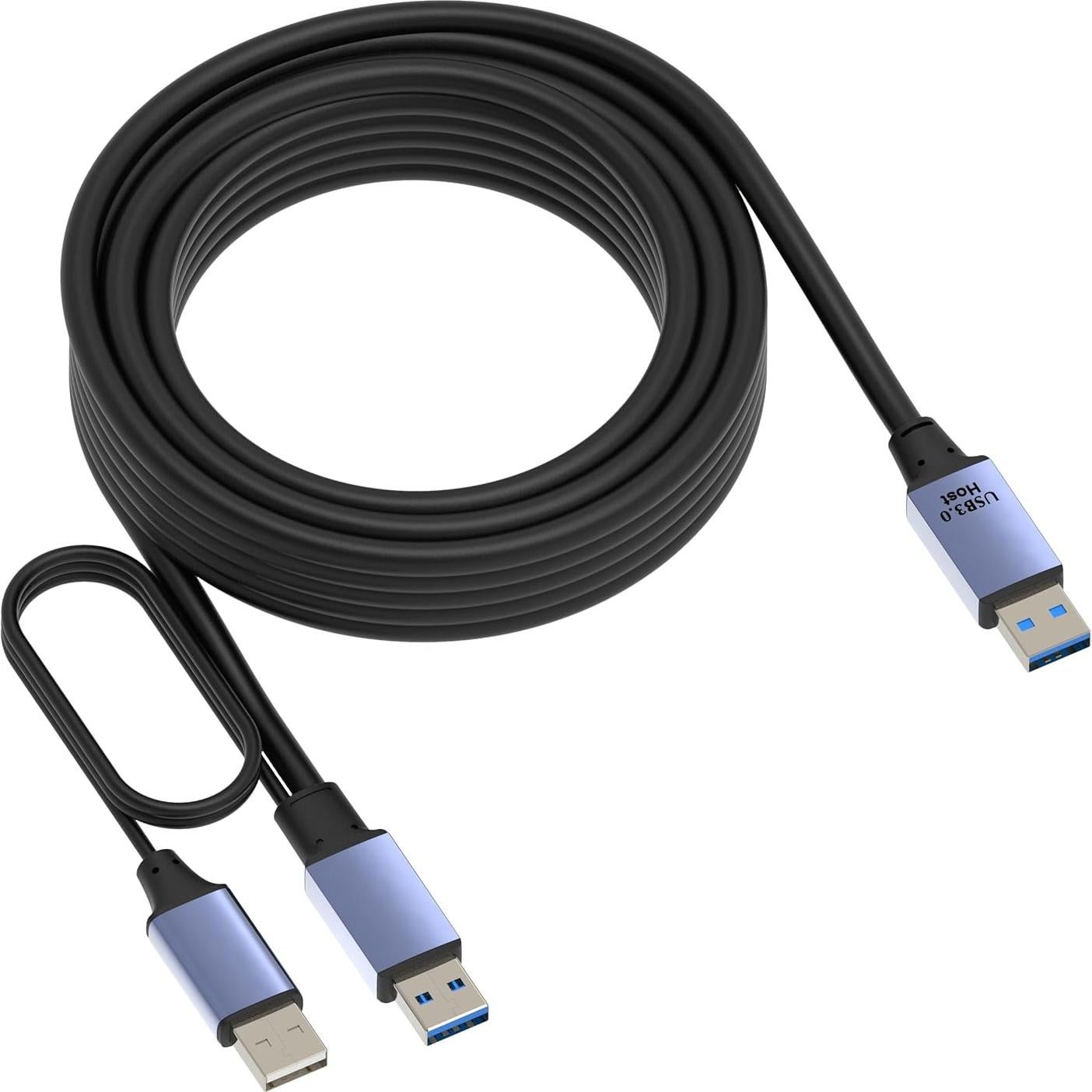 Cable de Extensión USB 3.0 OKYLINK 9.75m Gris Alta Velocidad