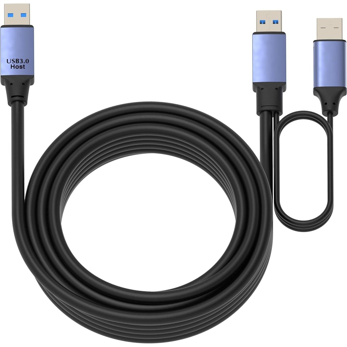 Cable de Extensión USB 3.0 OKYLINK 9.75m Gris Alta Velocidad