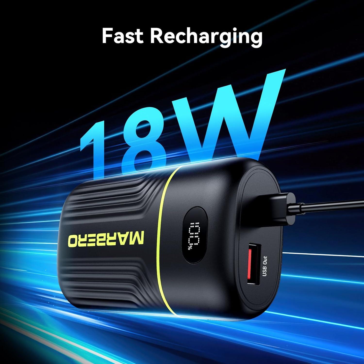 Cargador Portátil MARBERO P10A 10000mAh USB-C Carga Rápida