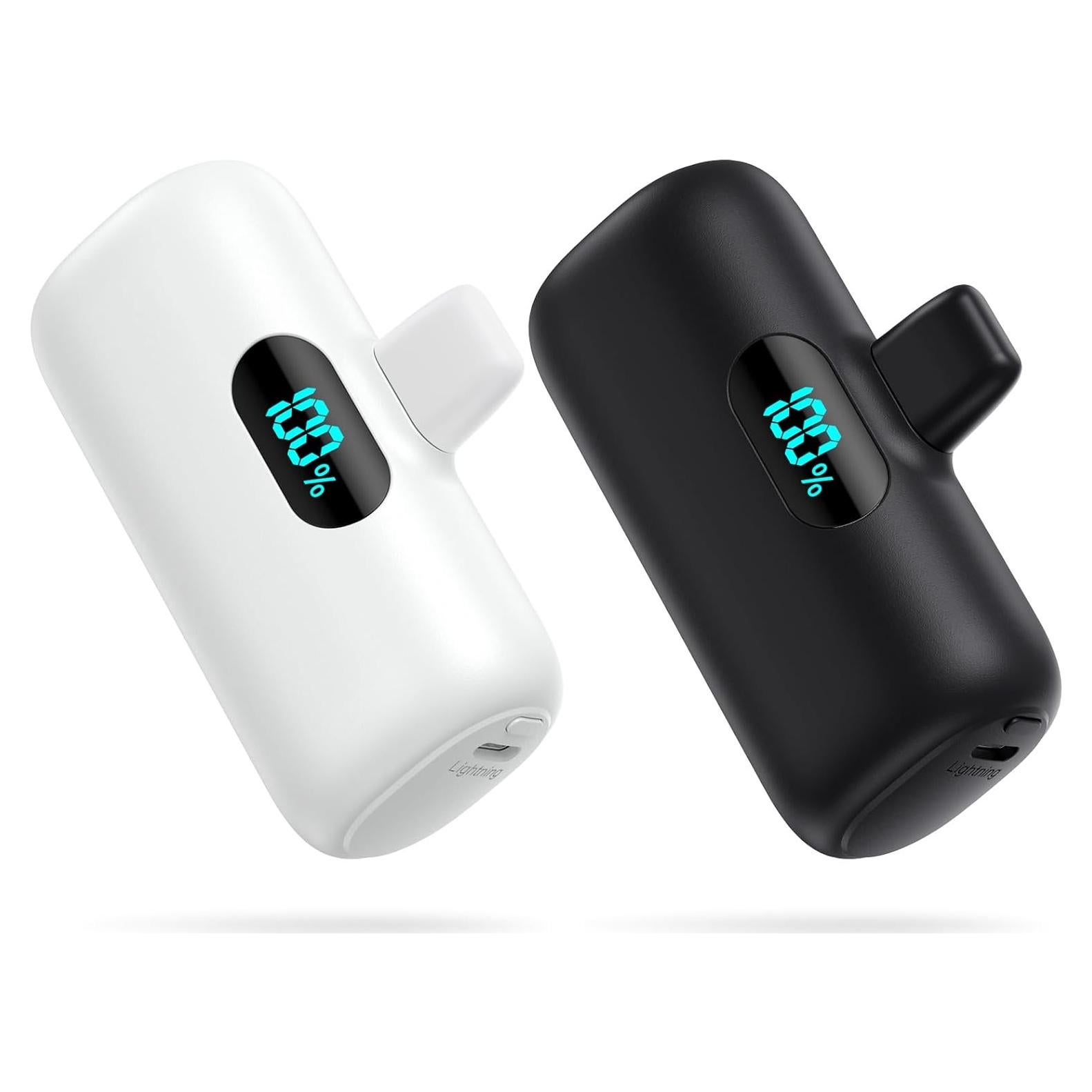 Cargador Portátil Mini 5000mAh PD para iPhone - 2 Pack