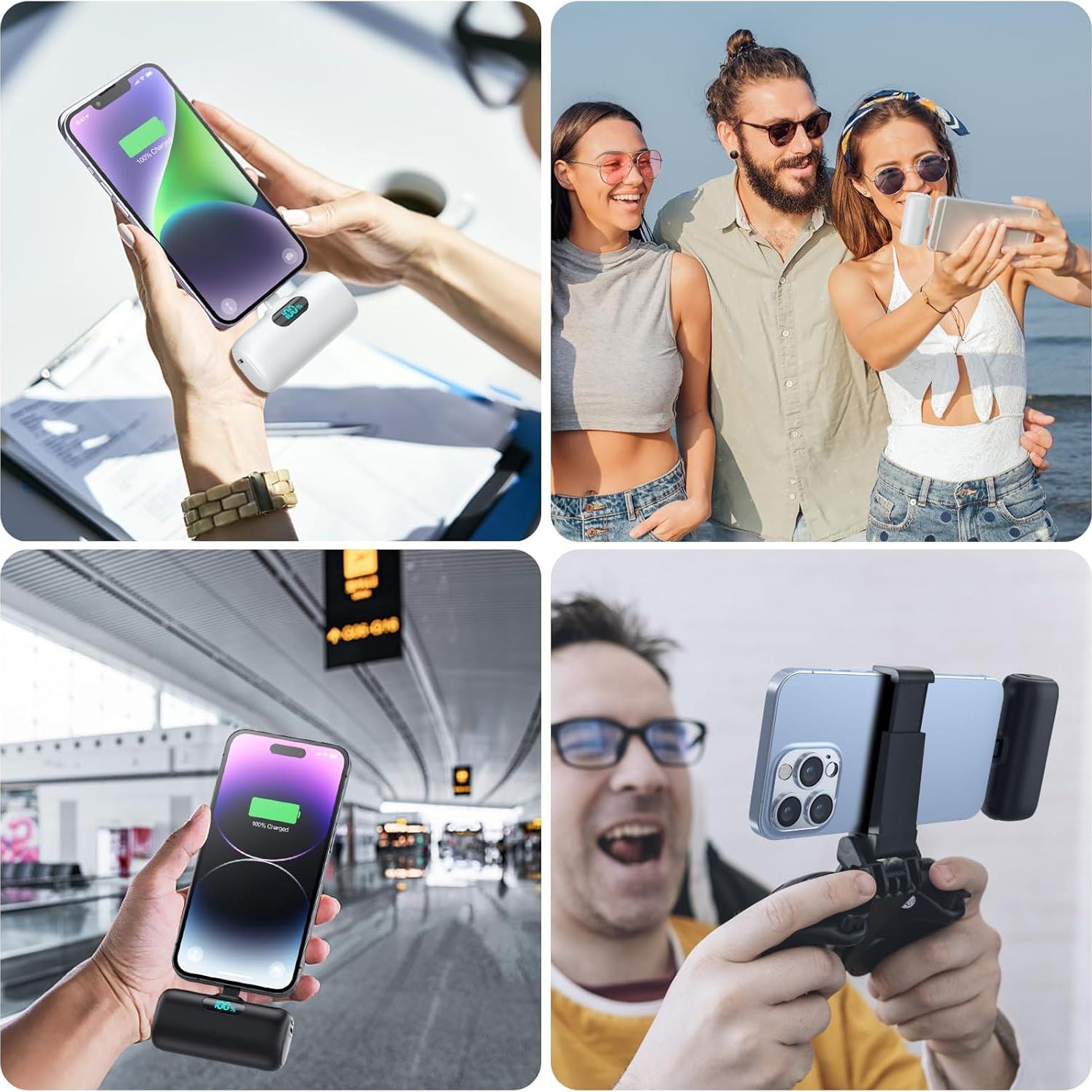 Cargador Portátil Mini 5000mAh PD para iPhone - 2 Pack