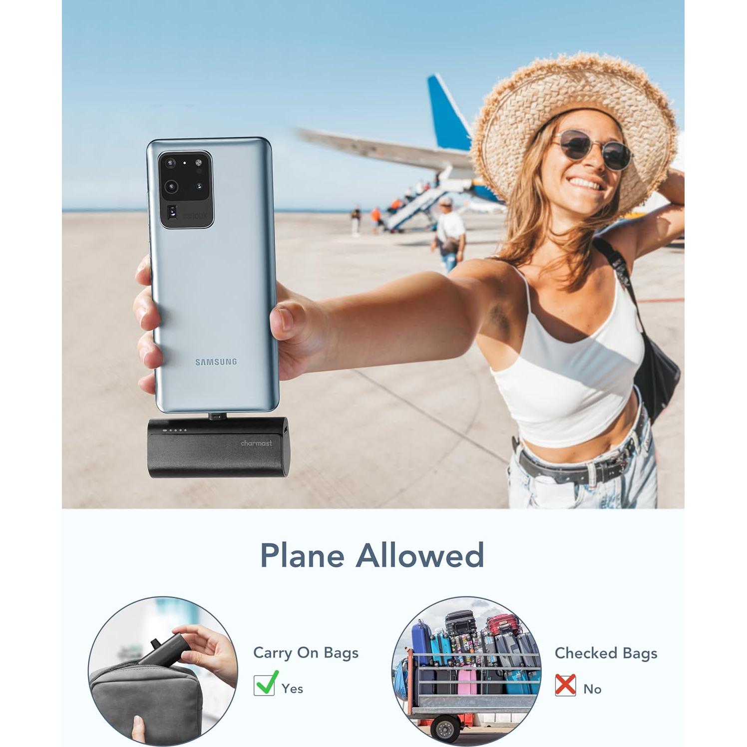 Cargador Portátil Charmast 5000mAh Carga Rápida 20W USB C