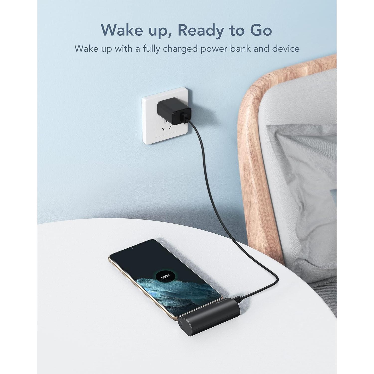 Cargador Portátil Charmast 5000mAh Carga Rápida 20W USB C