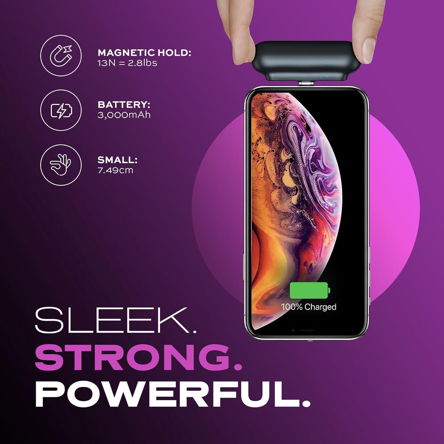 Cargador Portátil Statik Snap-N-Charge 3000mAh 10W Negro