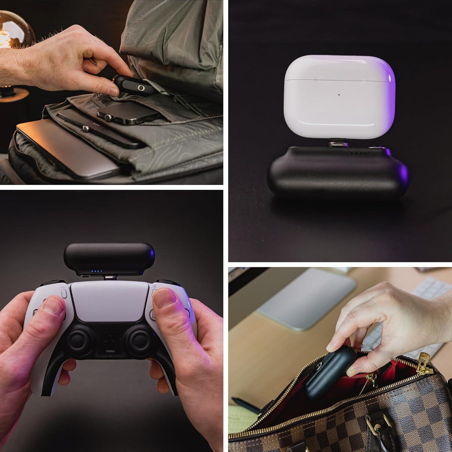 Cargador Portátil Statik Snap-N-Charge 3000mAh 10W Negro