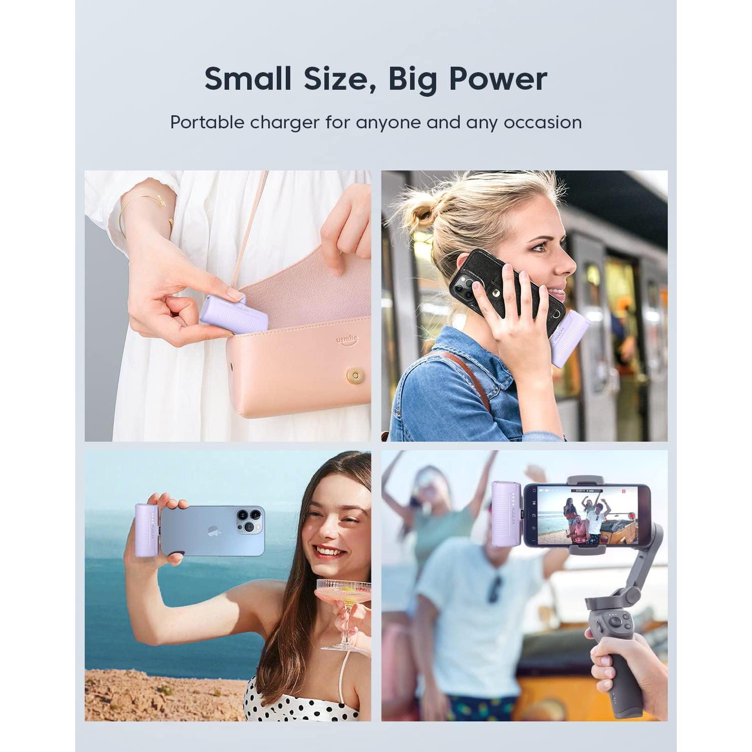 Cargador Portátil Kuulaa 4500mAh USB-C para iPhone y Android