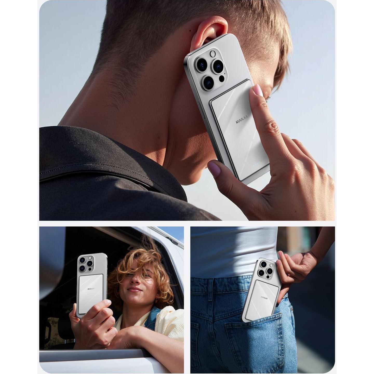 Batería Portátil MagSafe Kuulaa 5000mAh Carga Rápida USB-C