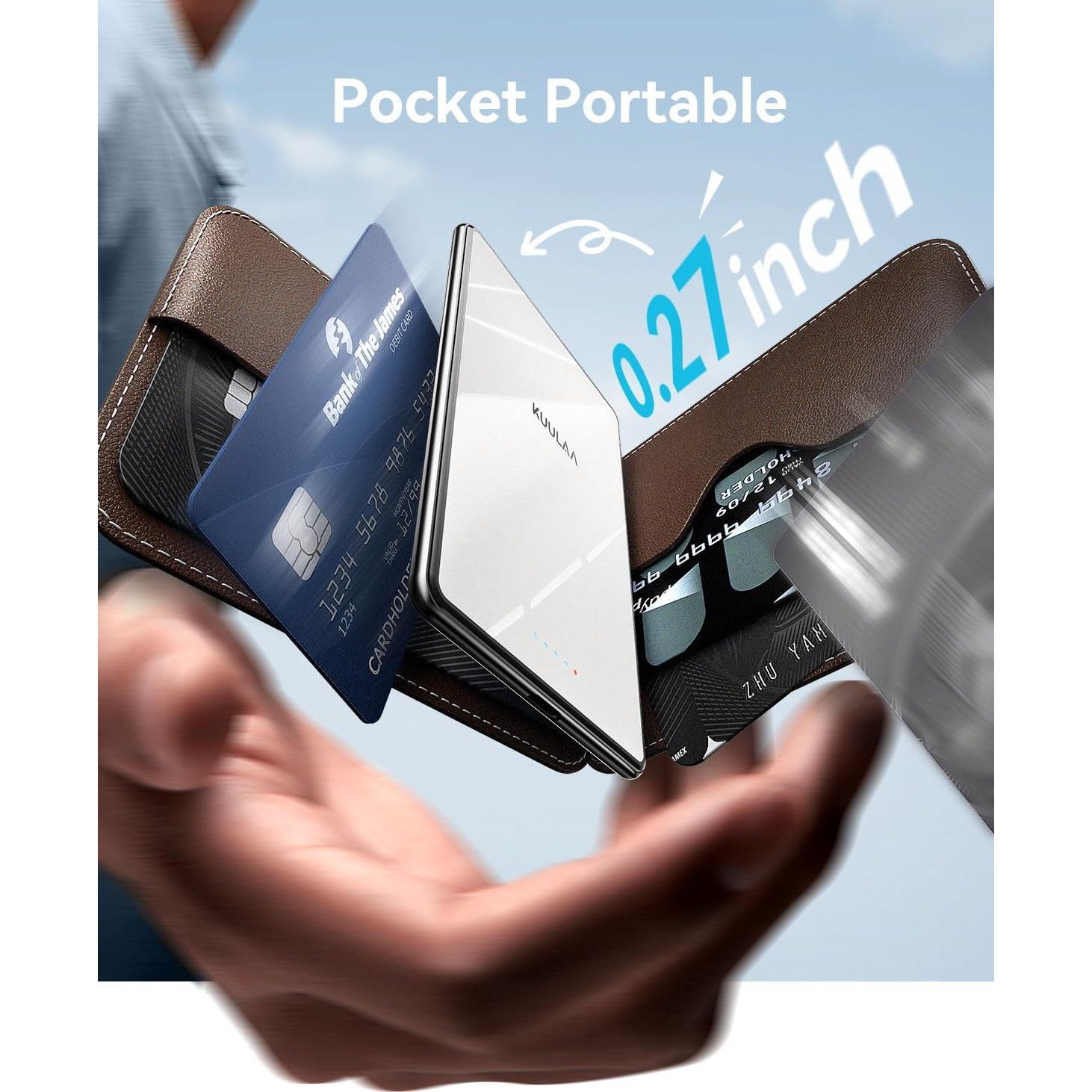 Batería Portátil MagSafe Kuulaa 5000mAh Carga Rápida USB-C