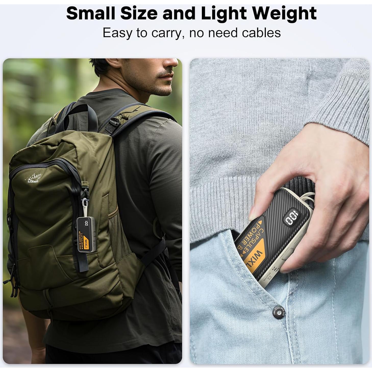 Cargador Portátil WIXLI H3 5000mAh USB-C para iPhone 15/16