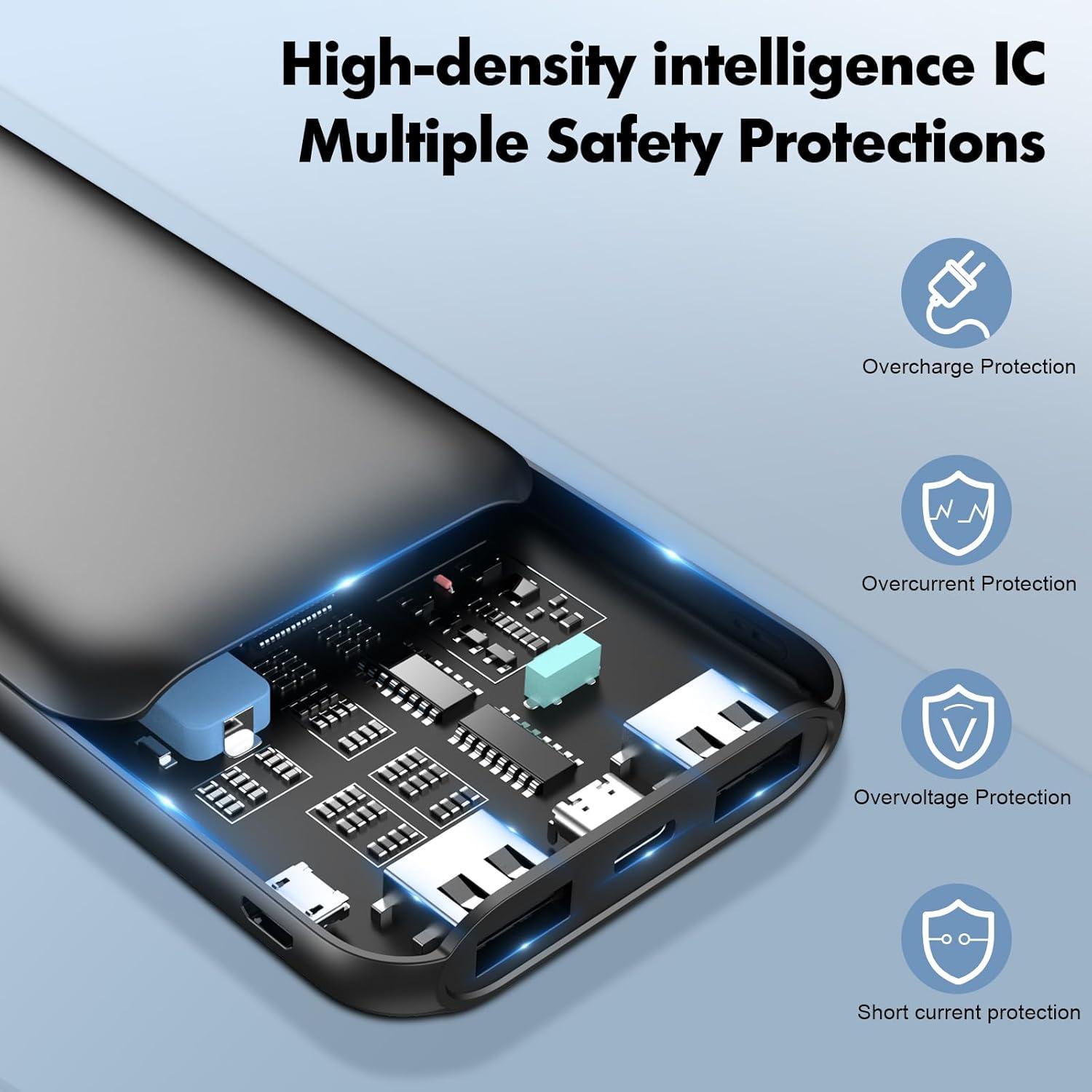 Cargador Portátil WIXLI 10000mAh Batería Externa USB Doble