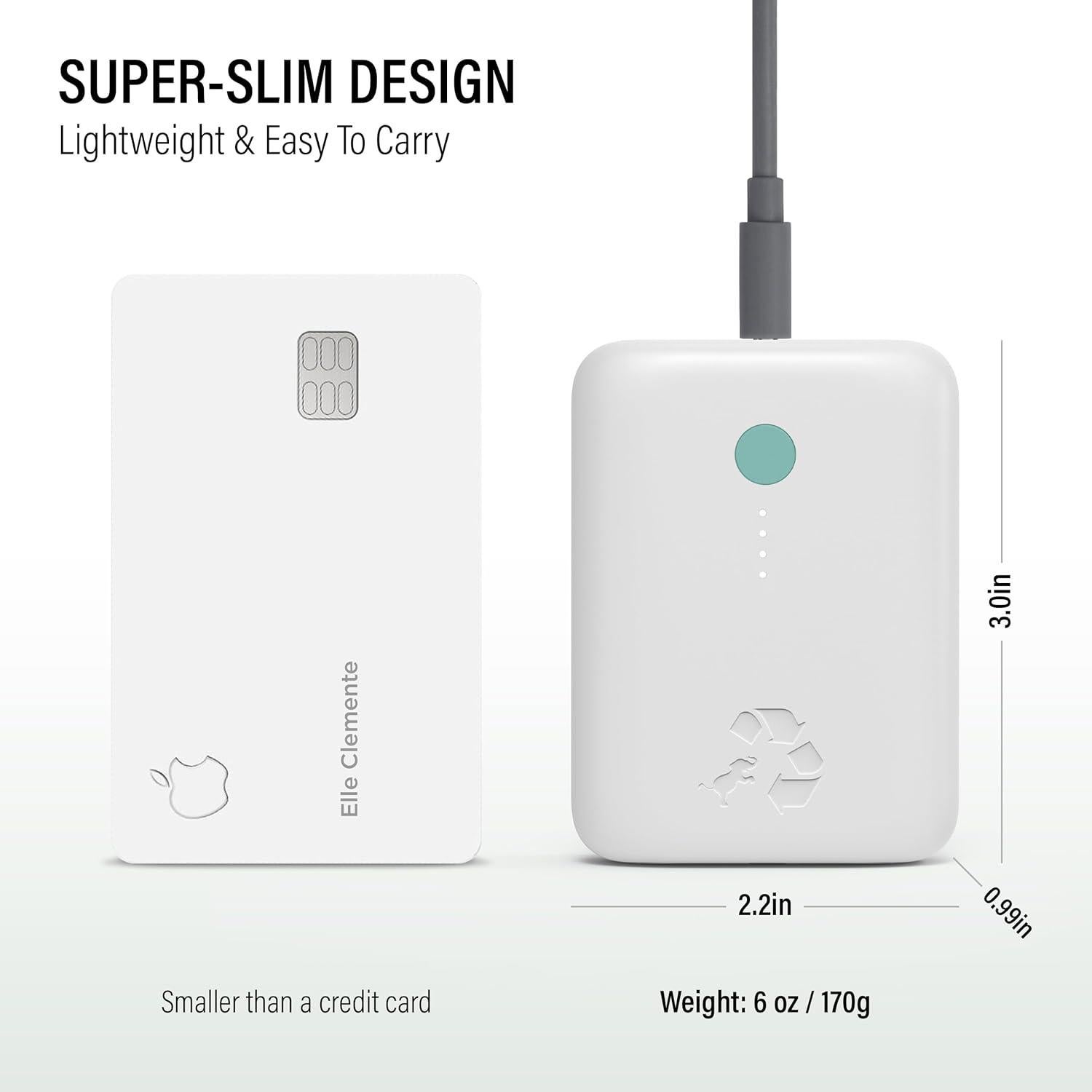 Cargador Portátil Nimble 5200mAh Carga Rápida USB-C y A