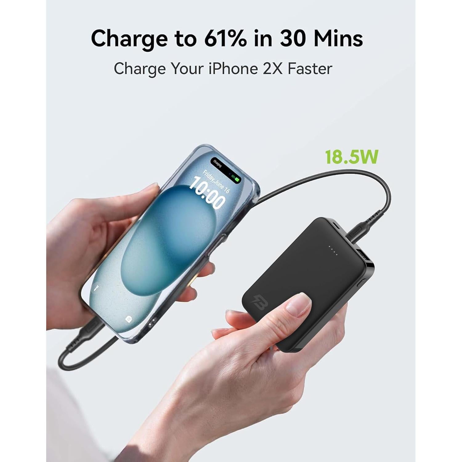 Banco de Energía Portátil 5000mAh Boostrcharge Carga Rápida 18W