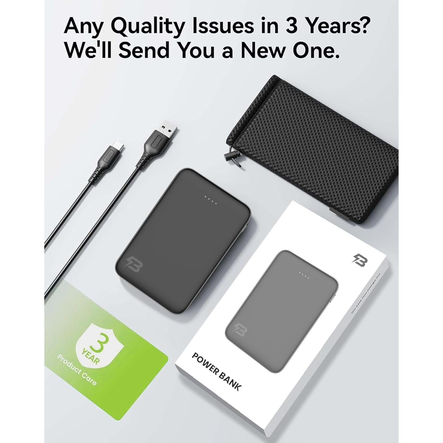 Banco de Energía Portátil 5000mAh Boostrcharge Carga Rápida 18W