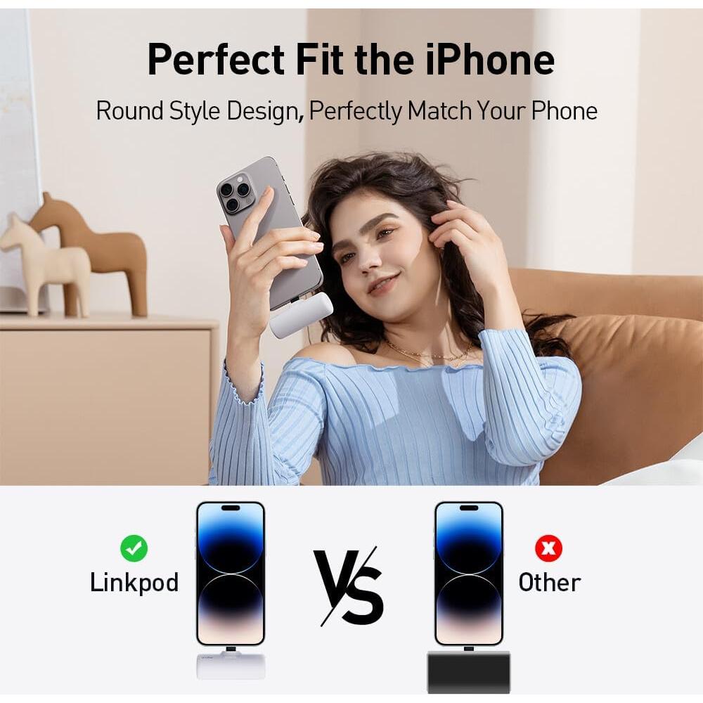 Cargador Portátil U2O 3500mAh con Conector Lightning Negro