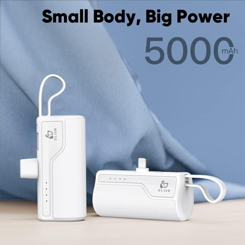 Cargador Portátil 5000mAh iPhone y AirPods Blanco