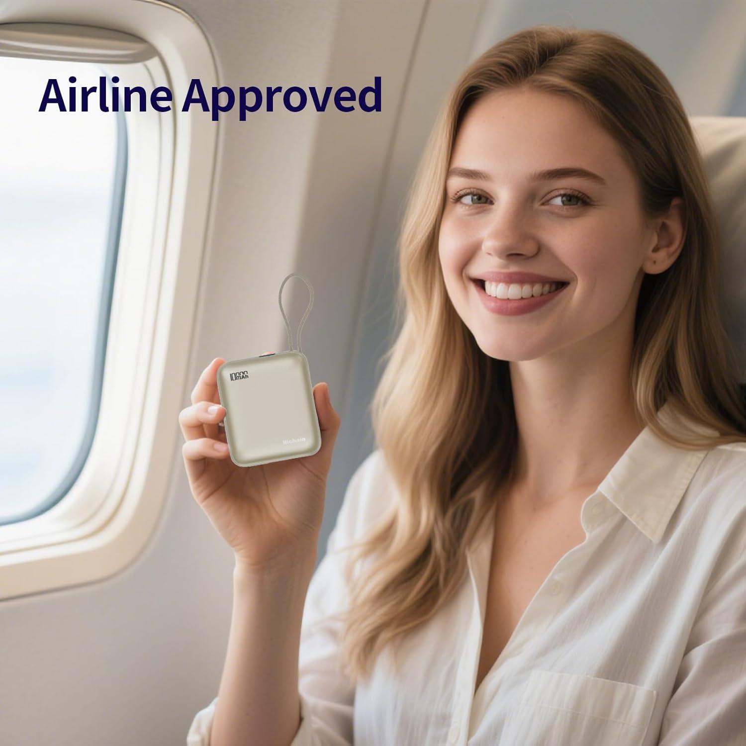 Cargador Portátil Hichain 10000mAh 22.5W USB-C Oro