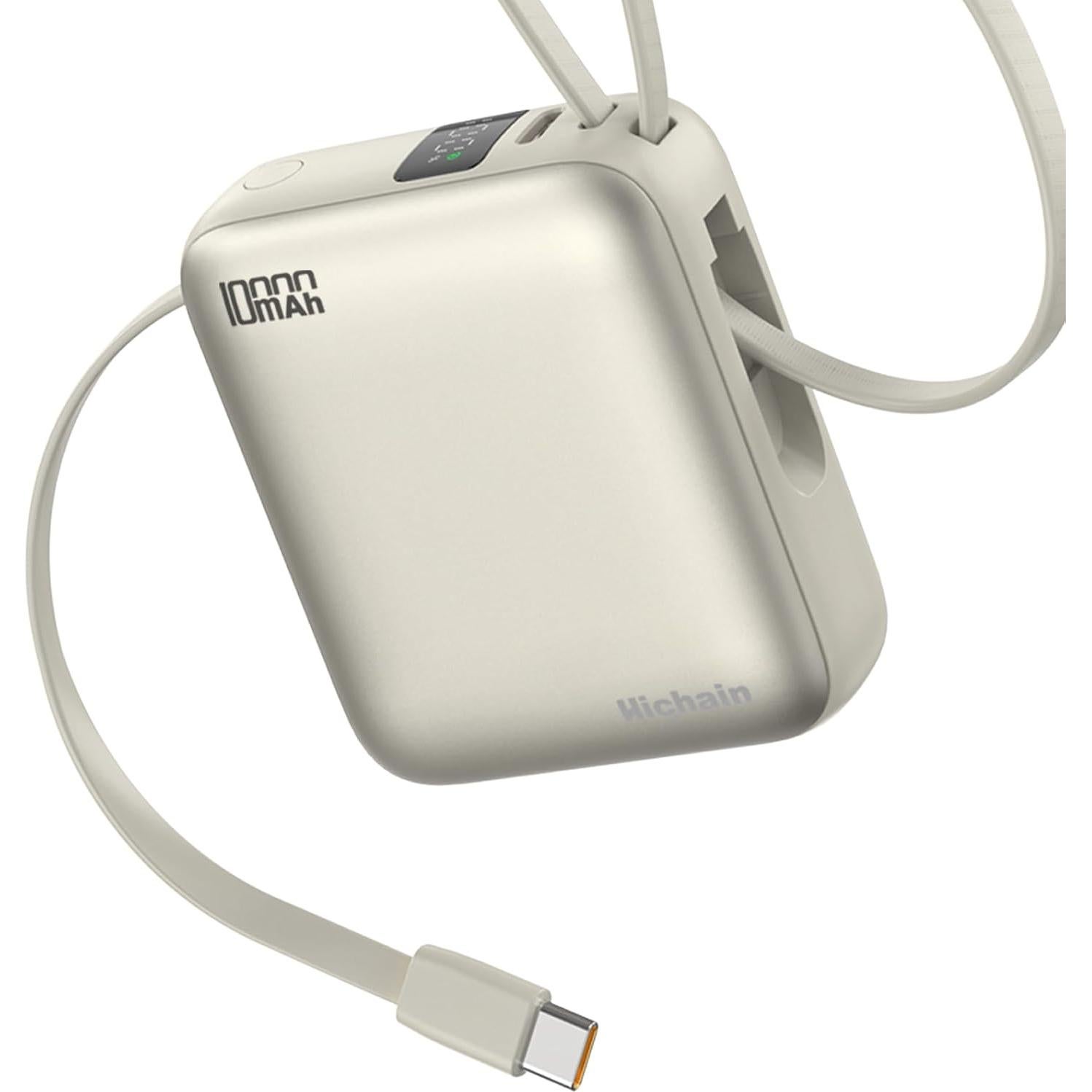 Cargador Portátil Hichain 10000mAh 22.5W USB-C Oro