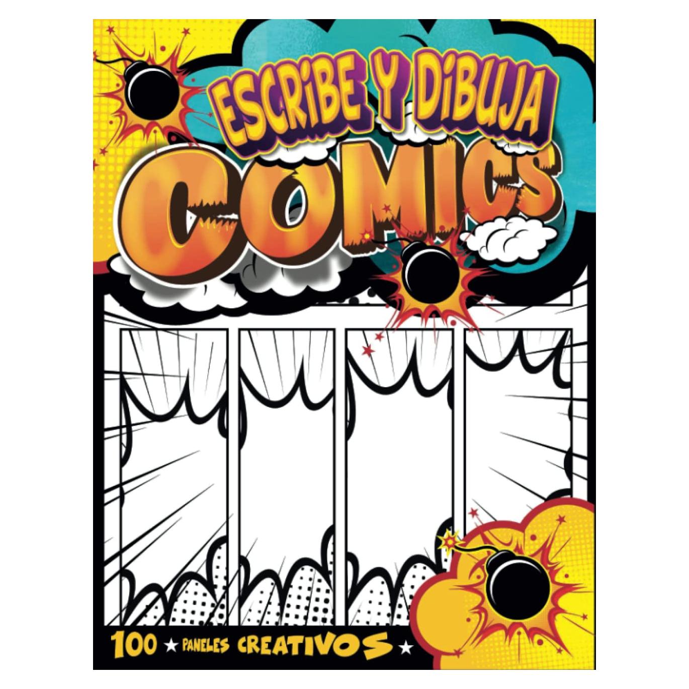 Cuaderno de Cómics en Blanco Dibujo Creativo A4 100 Tableros