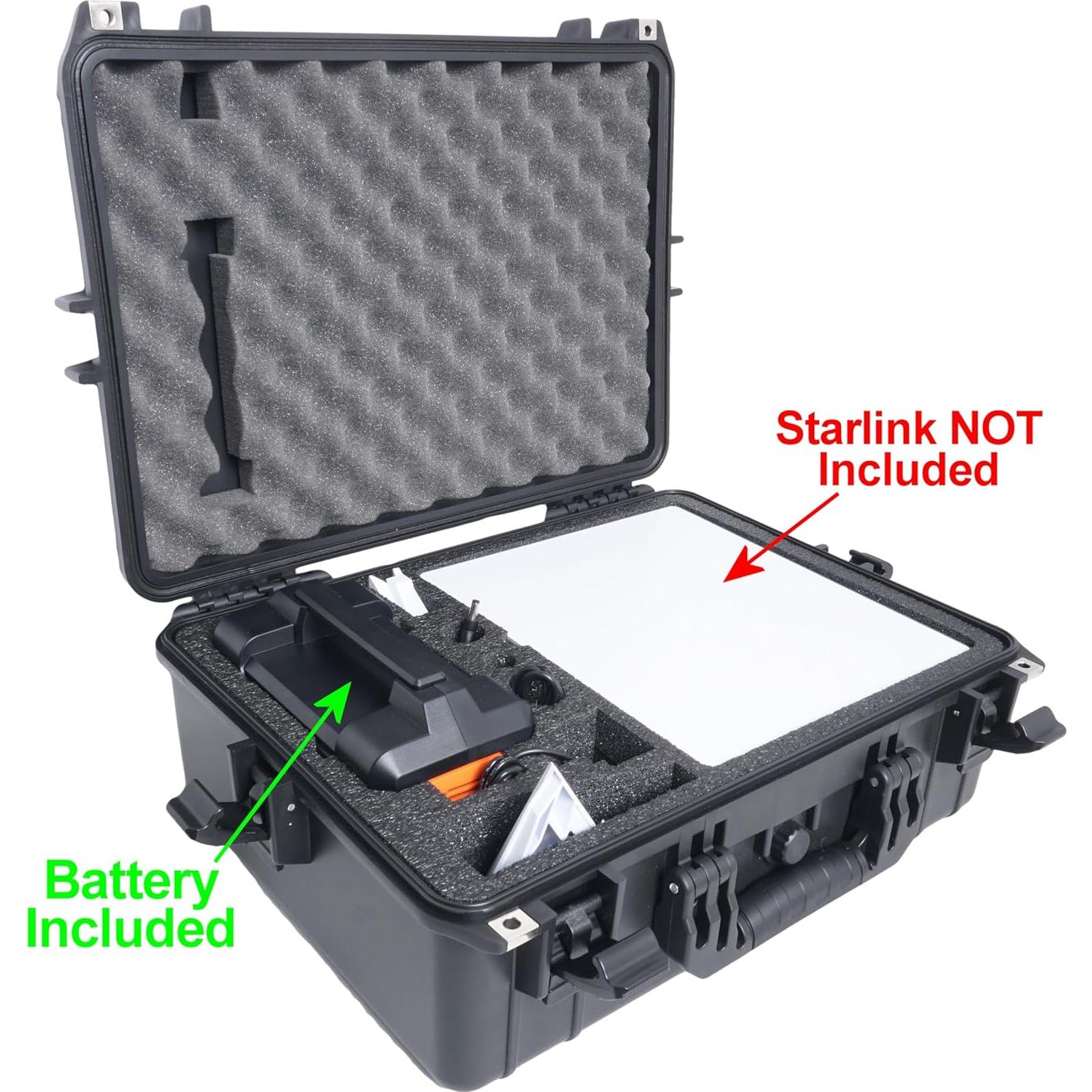 Estuche Rígido para Mini Starlink con Banco de Energía 151Wh