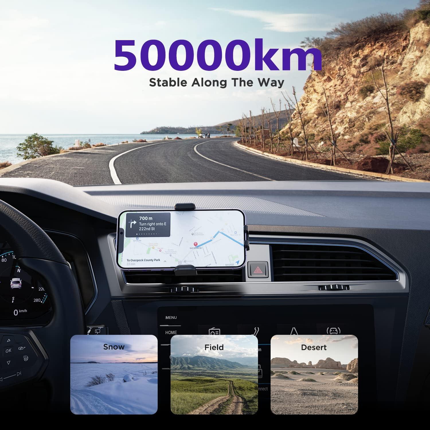 Cargador Inalámbrico para Auto Mosurr 15W con Sujeción Automática