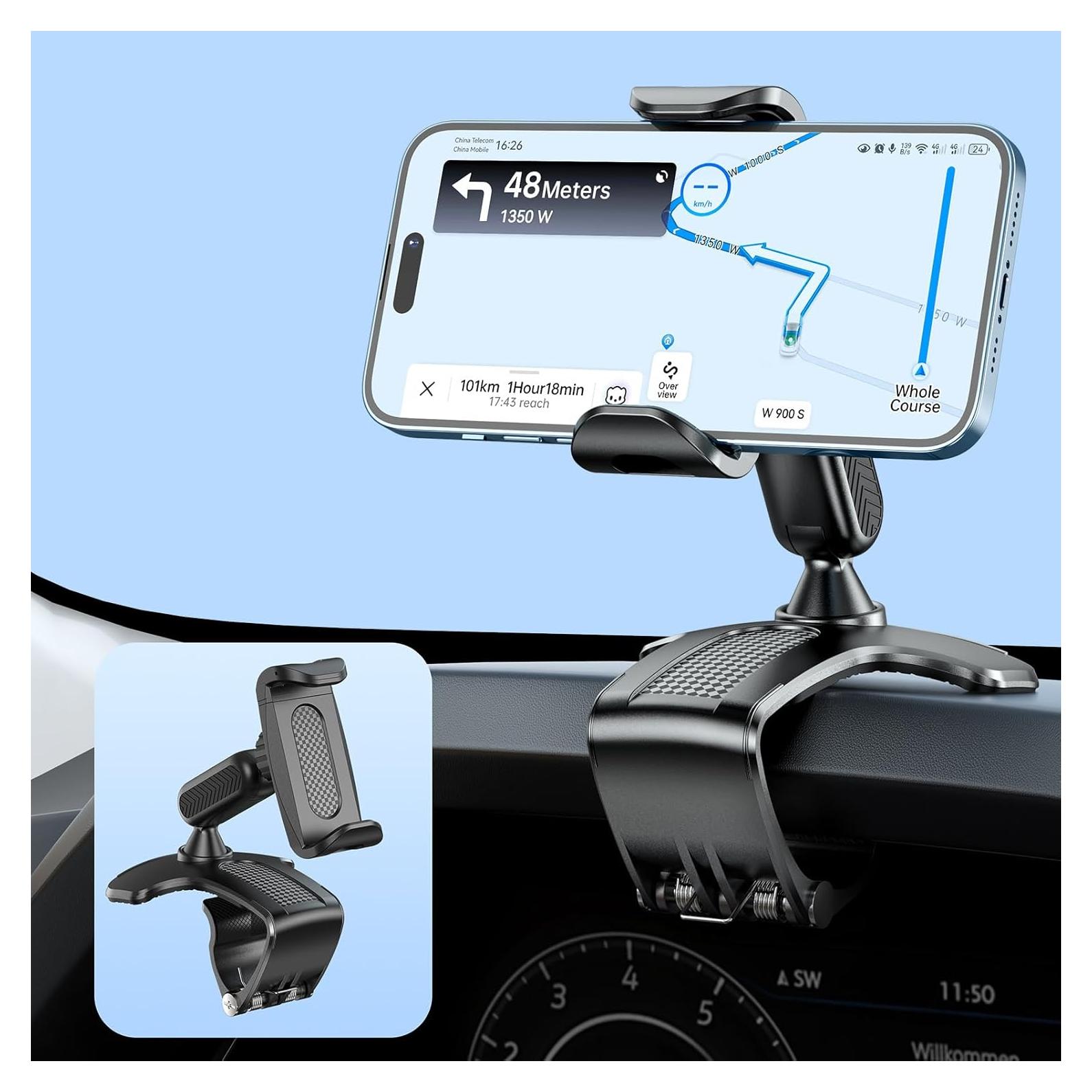 Soporte para Teléfono Móvil de Coche NADRQQE Negro 4-7"