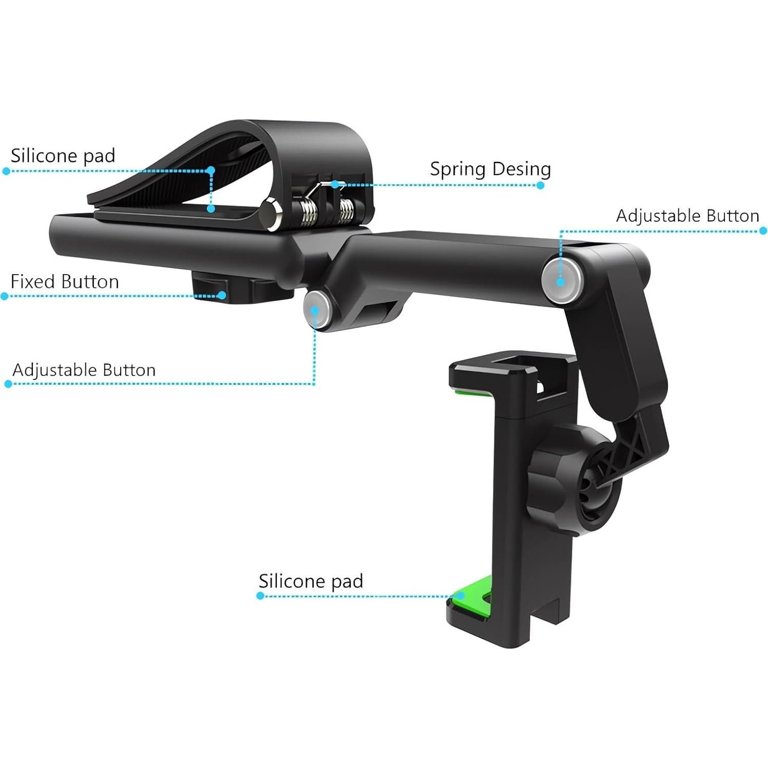 Soporte para Teléfono de Coche Ivieicip 360° Rotativo Universal