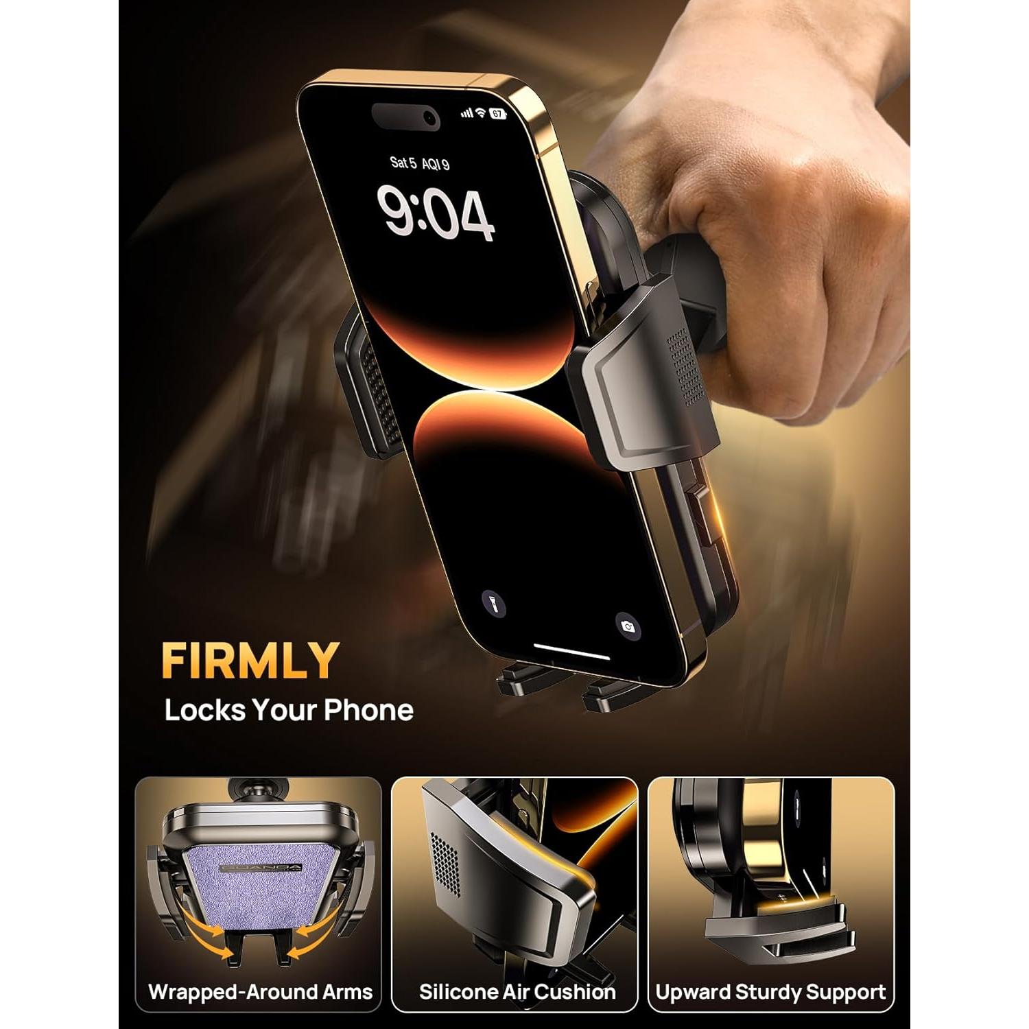 Soporte para Teléfono de CD Guanda Ajustable 360° - Púrpura Claro