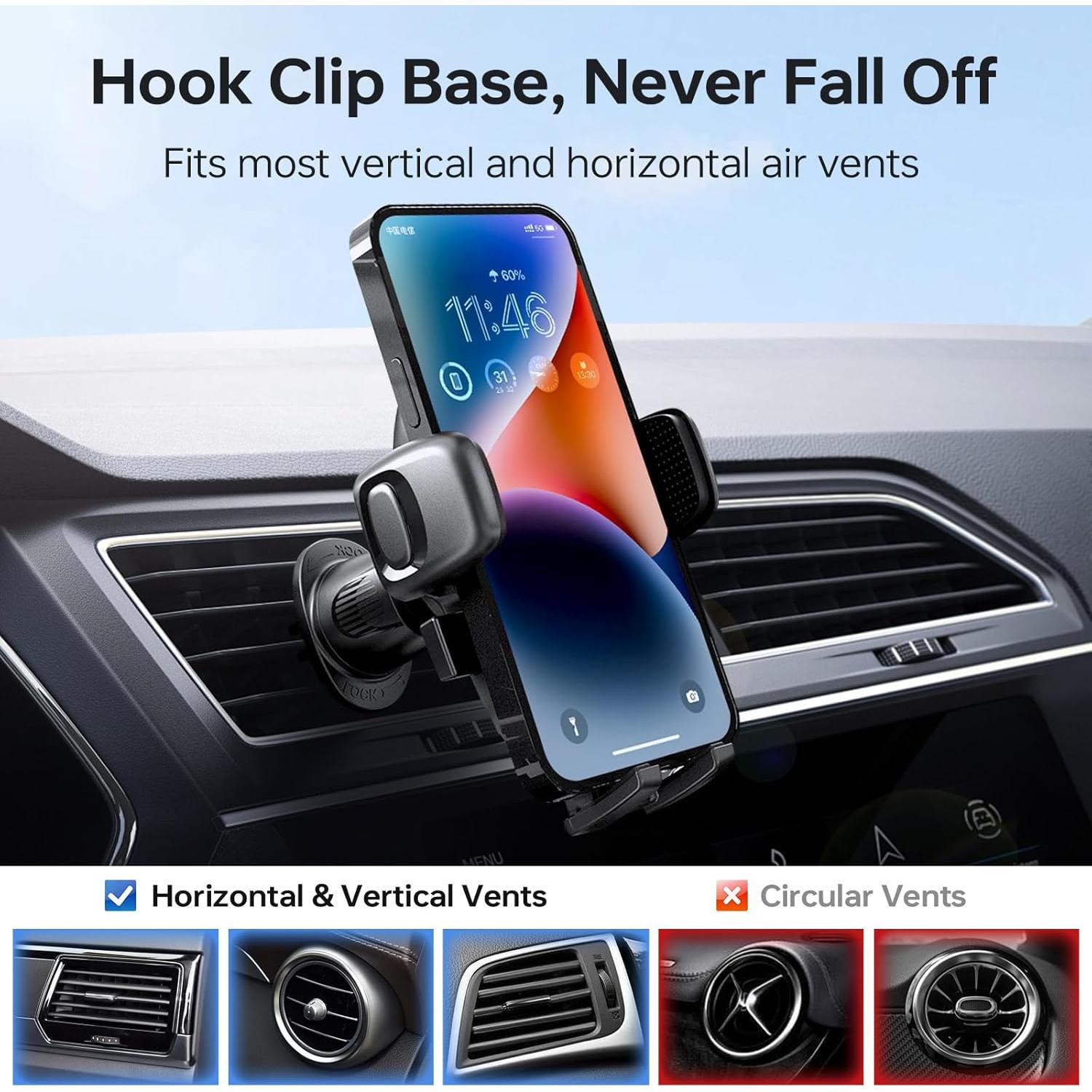 Soporte para Teléfono de Coche Mechrig 2025 360° Ajustable