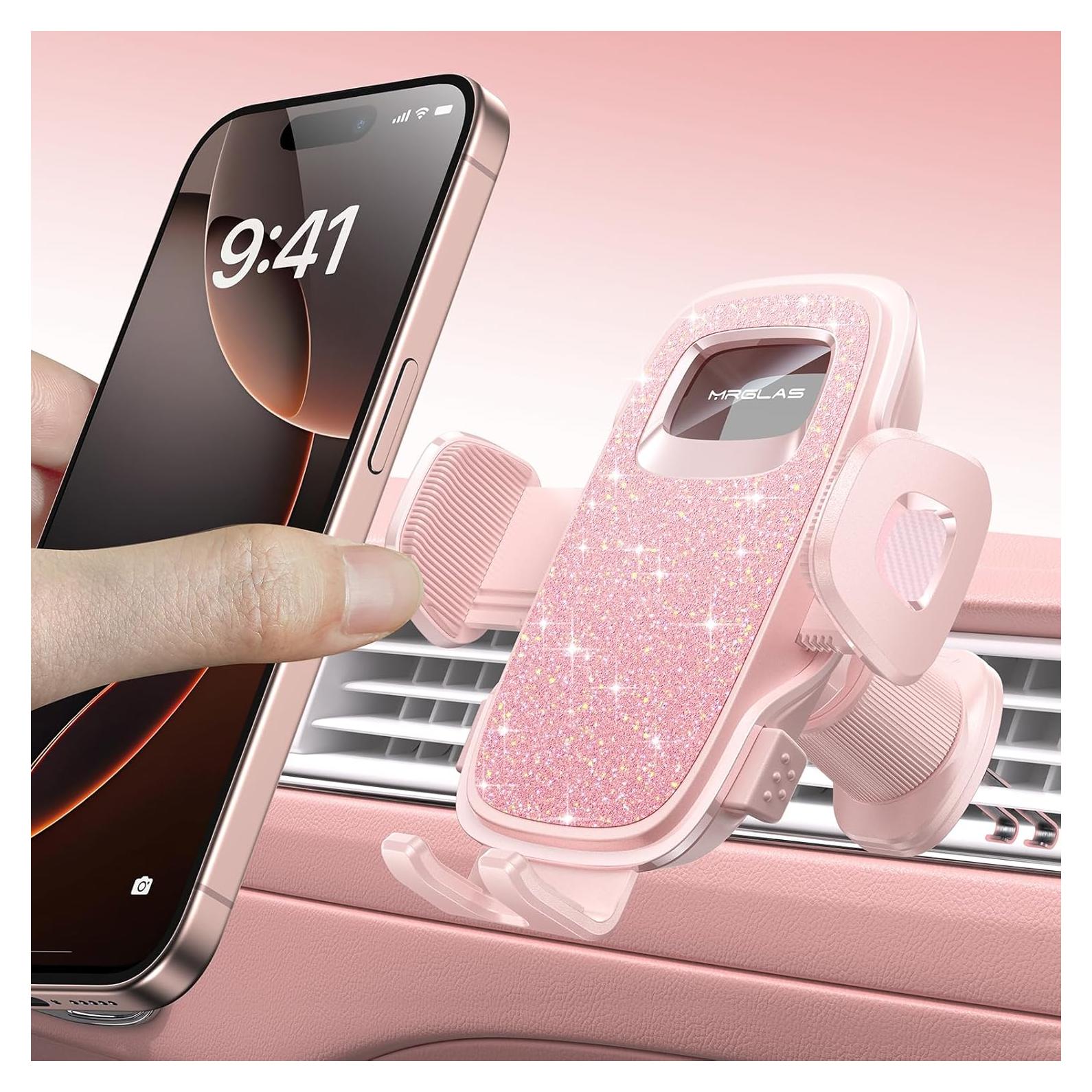 Soporte para Teléfono MRGLAS 2025 Rosa Universal para Auto