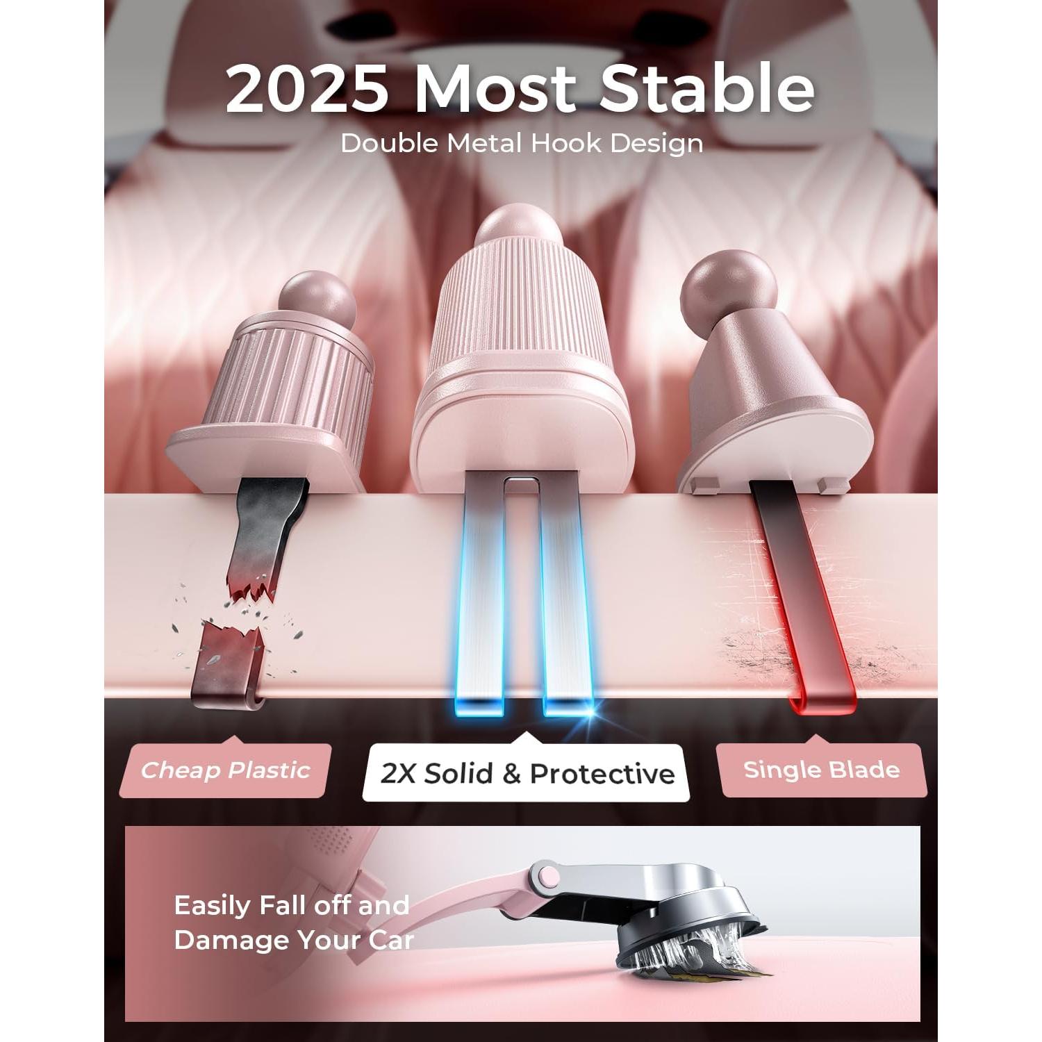 Soporte para Teléfono MRGLAS 2025 Rosa Universal para Auto