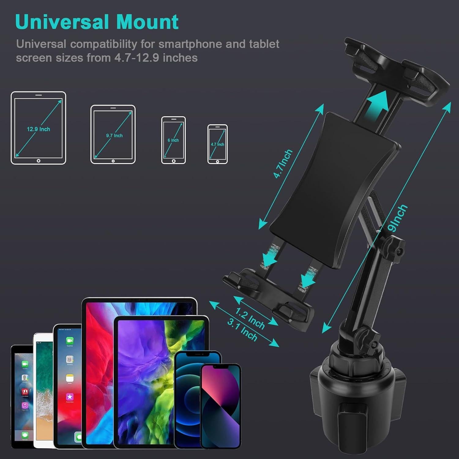 Soporte para Tablet en Portavasos Xishwon - Ajustable 360°