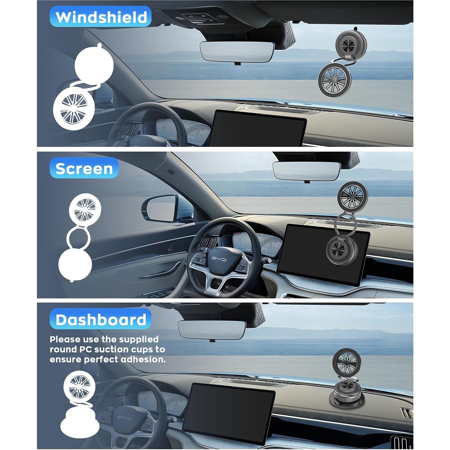 Soporte Magnético para Teléfono HOMHOW 360° Ajustable Negro