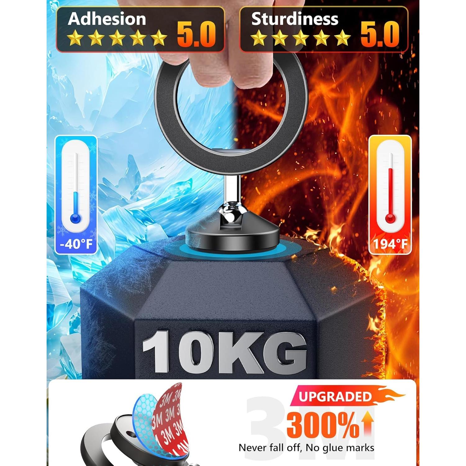 Soporte para Coche Magsafe LOXP CH-01 Gris Espacial 360°