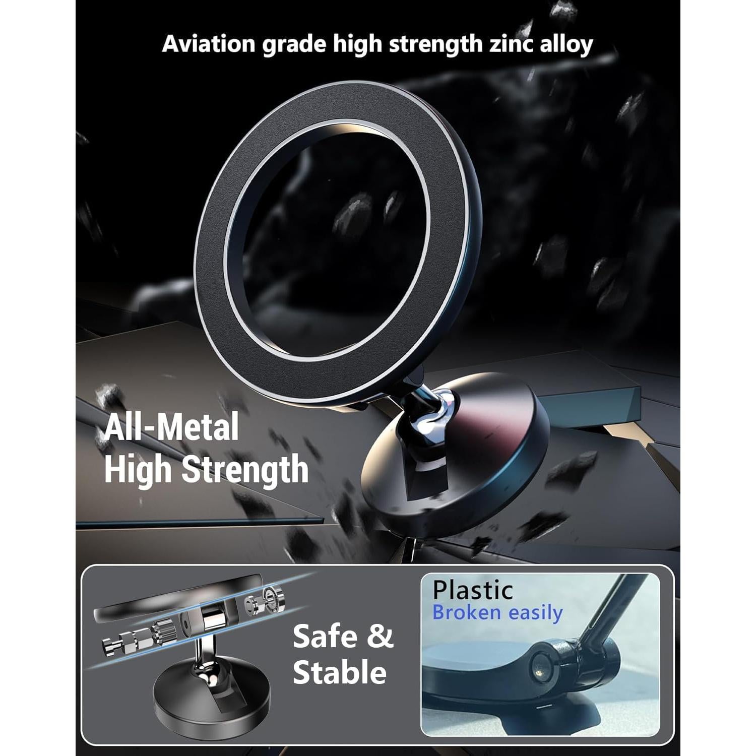 Soporte para Coche Magsafe LOXP CH-01 Gris Espacial 360°