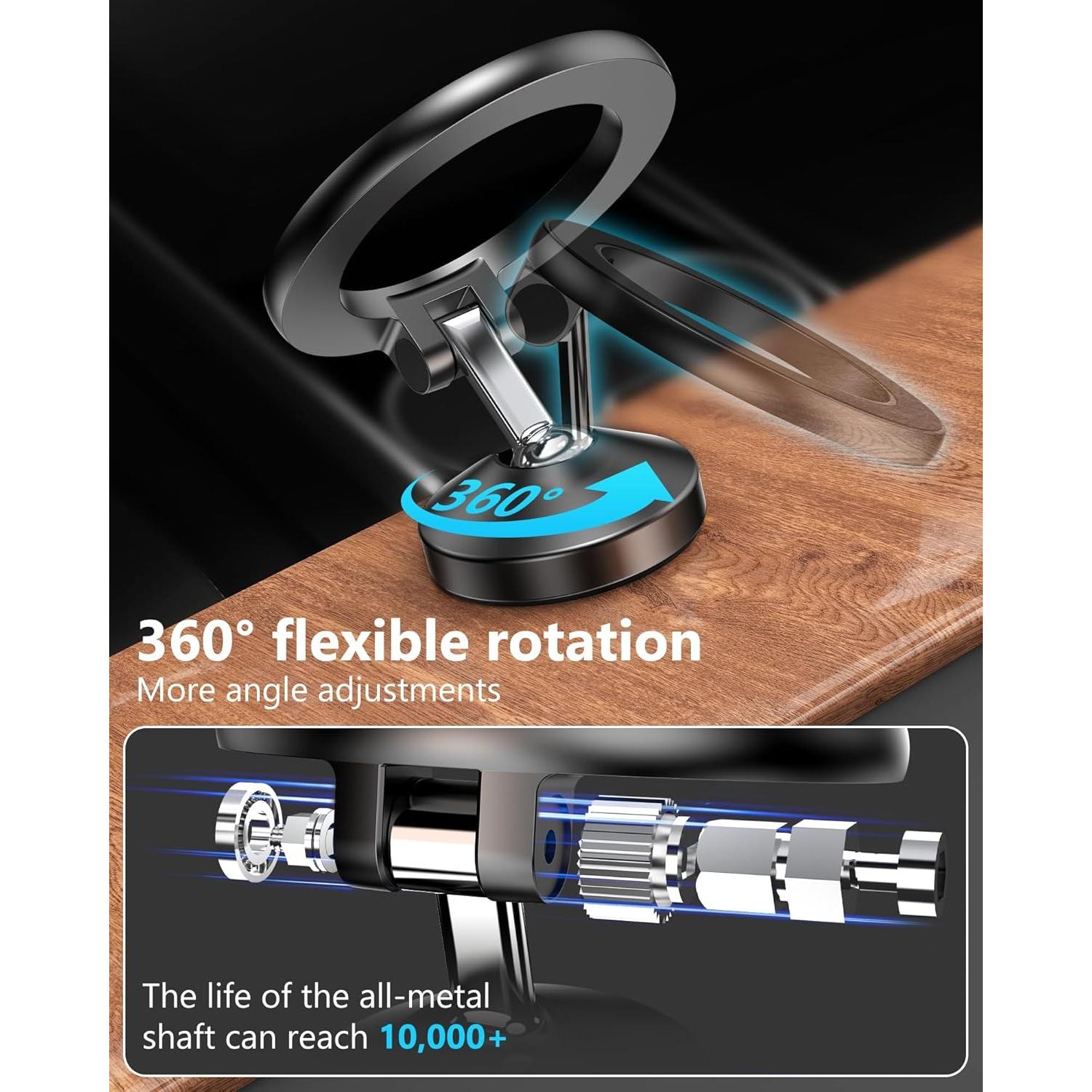 Soporte para Coche Magsafe LOXP CH-01 Gris Espacial 360°