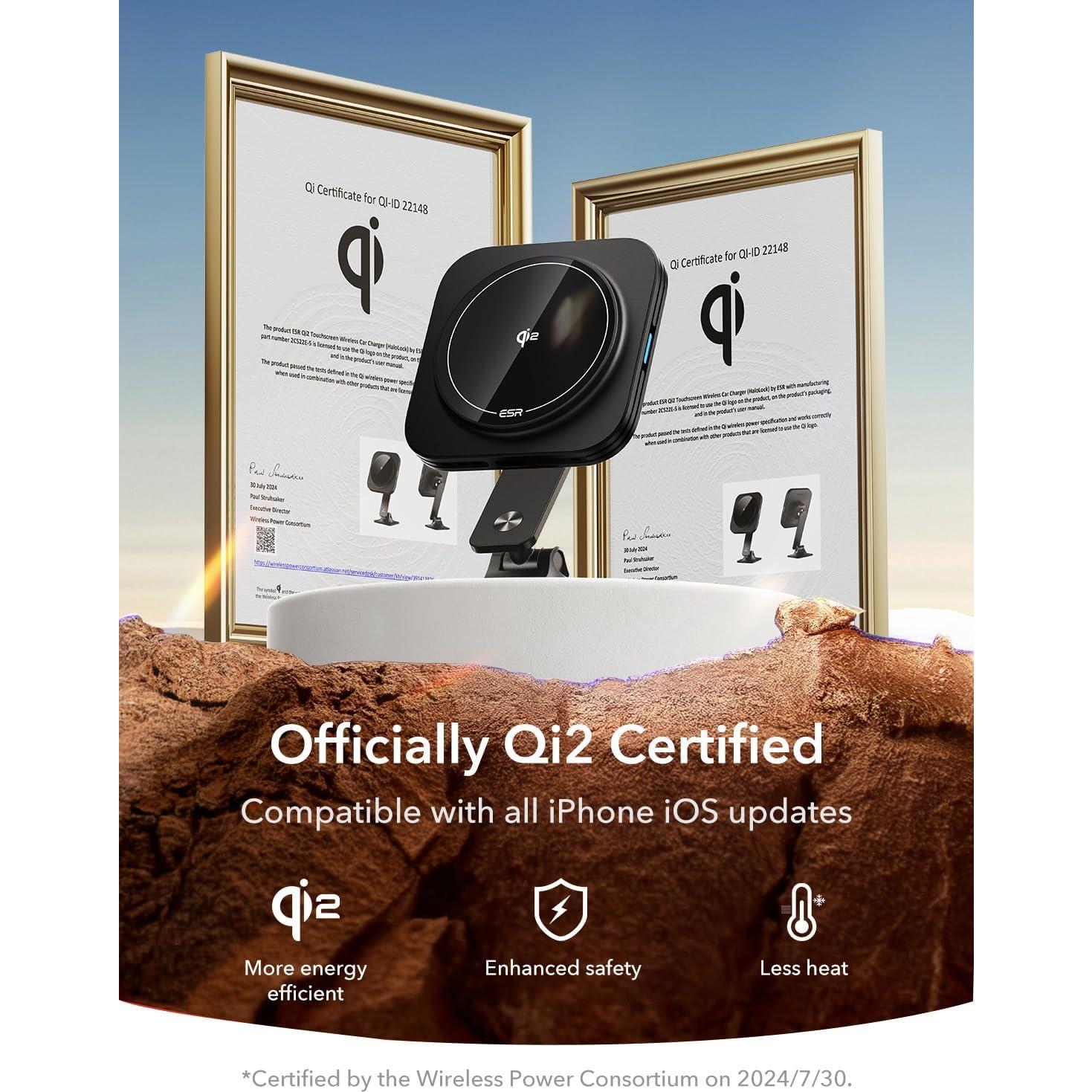 Cargador Inalámbrico MagSafe ESR 15W para iPhone 16/15/14/13/12