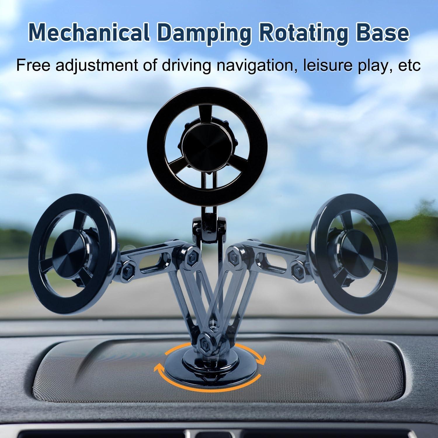 Soporte Magnético para Teléfono de Coche Rednow PRO 360° Plata