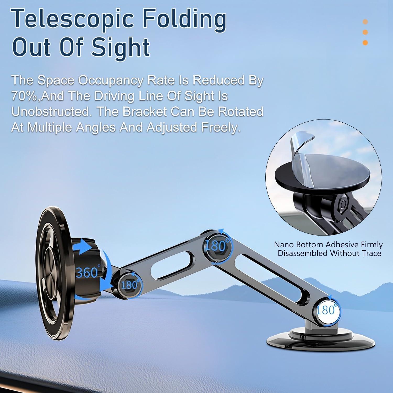 Soporte Magnético para Teléfono de Coche Rednow PRO 360° Plata